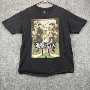 Attack on Titan Season 3 Anime T Shirt Mens XL Black Hot‎ Topic Graphic Tee